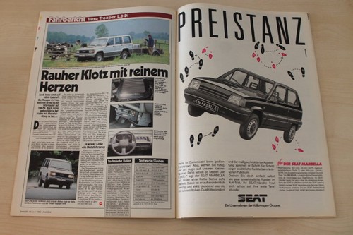 Auto bild 1989 - auto, isuzu